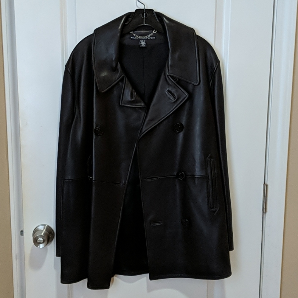 Ralph Lauren Women's Leather Sports Coat
